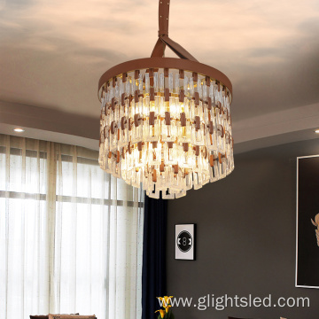 Lobby Hotel Glass LED Chandelier Pendant Light